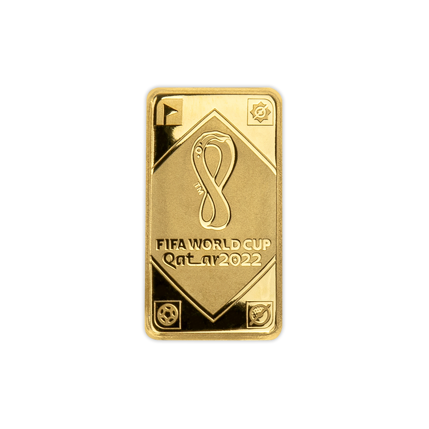 2022 Solomon Islands World Cup Emblem - 1/100 Gold Prooflike - CoinsTV