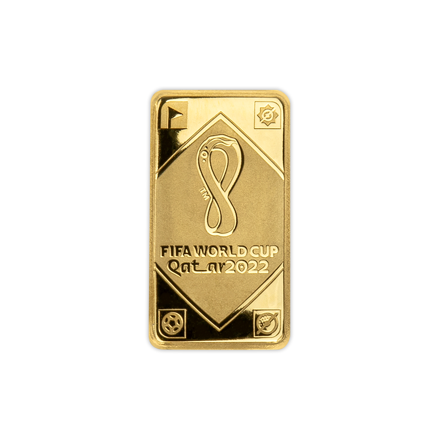 2022 Solomon Islands World Cup Emblem - 1/100 Gold Prooflike - CoinsTV