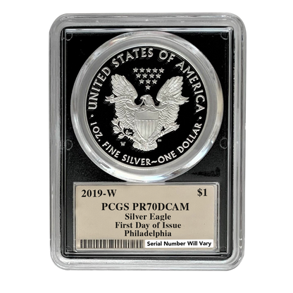 Grab Bag - 2019 Silver Eagle PCGS PR70 Cleveland City Labels