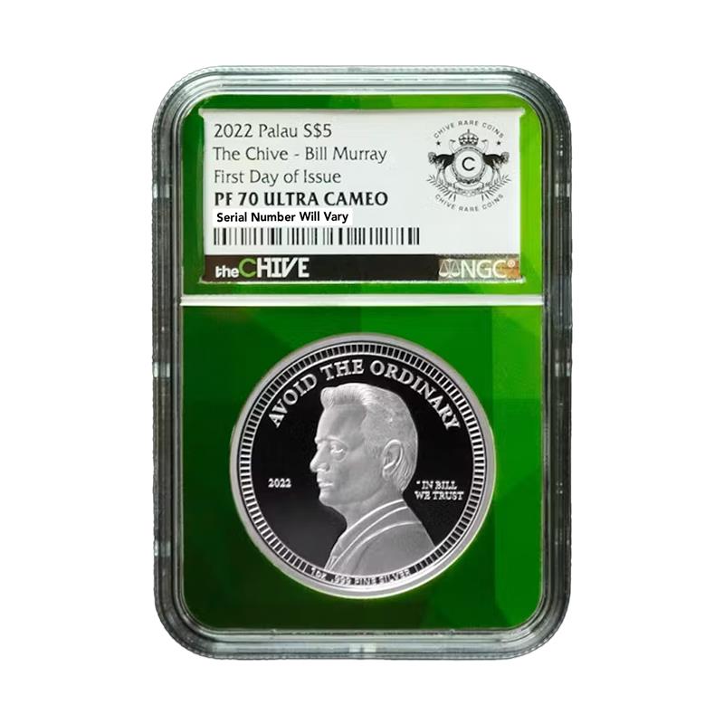 2022 1 oz Palau The Chive - Bill Murray First Day of Issue NGC PF70  Ultra Cameo