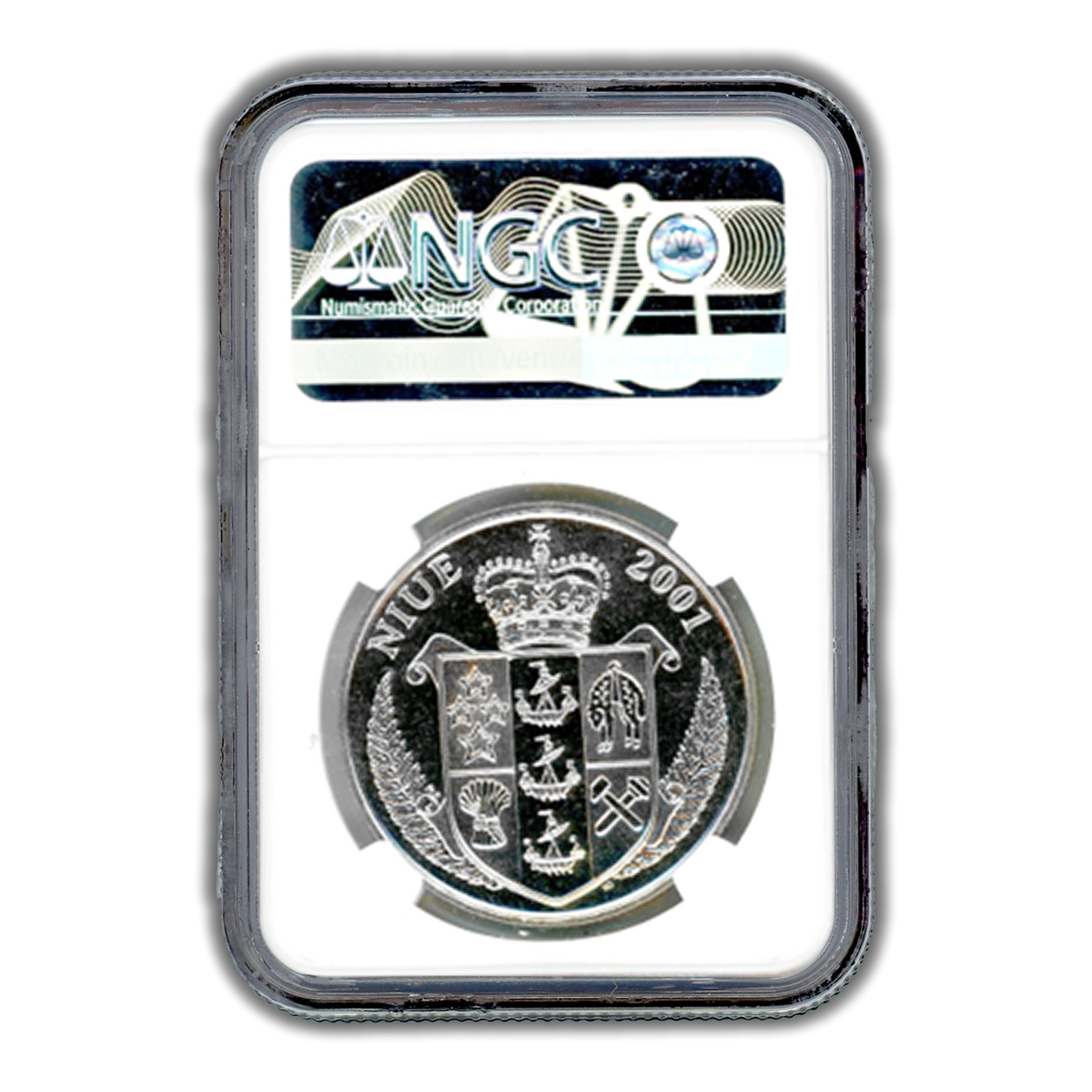 2001 Niue Pokemon Bulbasaur $1 Coin - NGC MS66