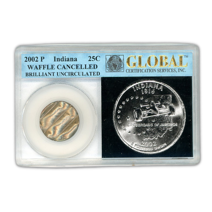 2002 Indiana Quarter Mint Canceled - Global Certified