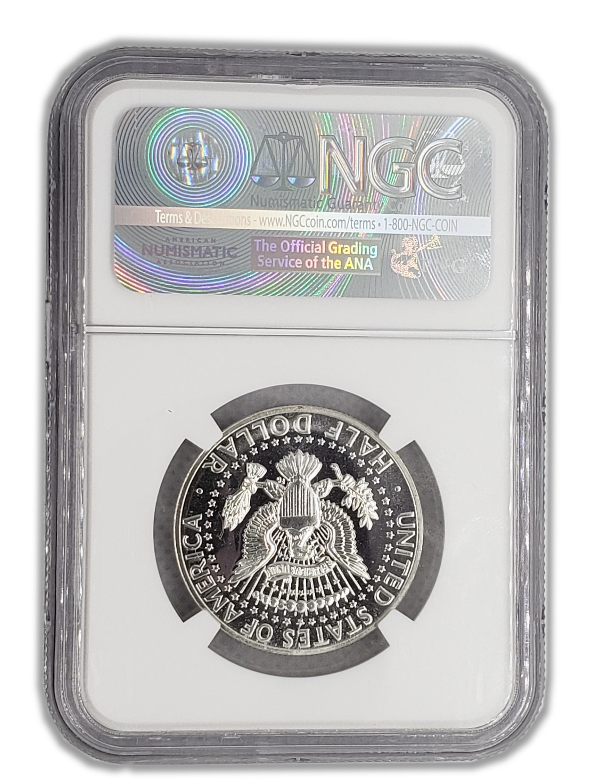 1964 Kennedy Silver Half Dollar Philadelphia - Accented Hair - NGC PF64 - CoinsTV