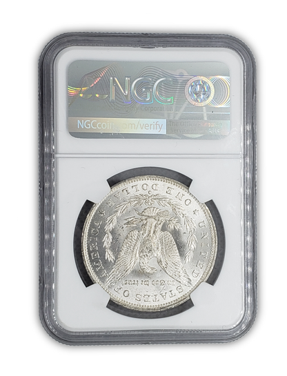 1883 O Morgan Silver Dollar - New Orleans NGC MS65 Sight White