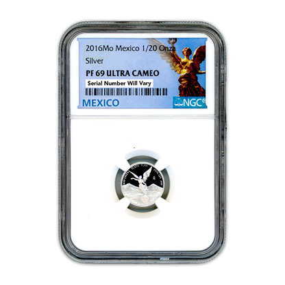 2016 Mexico Libertad - 1/20 Oz Silver Proof - NGC PF69 Ultra Cameo