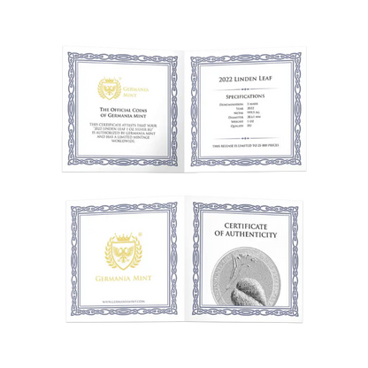 2022 1 oz Linden Leaf Silver