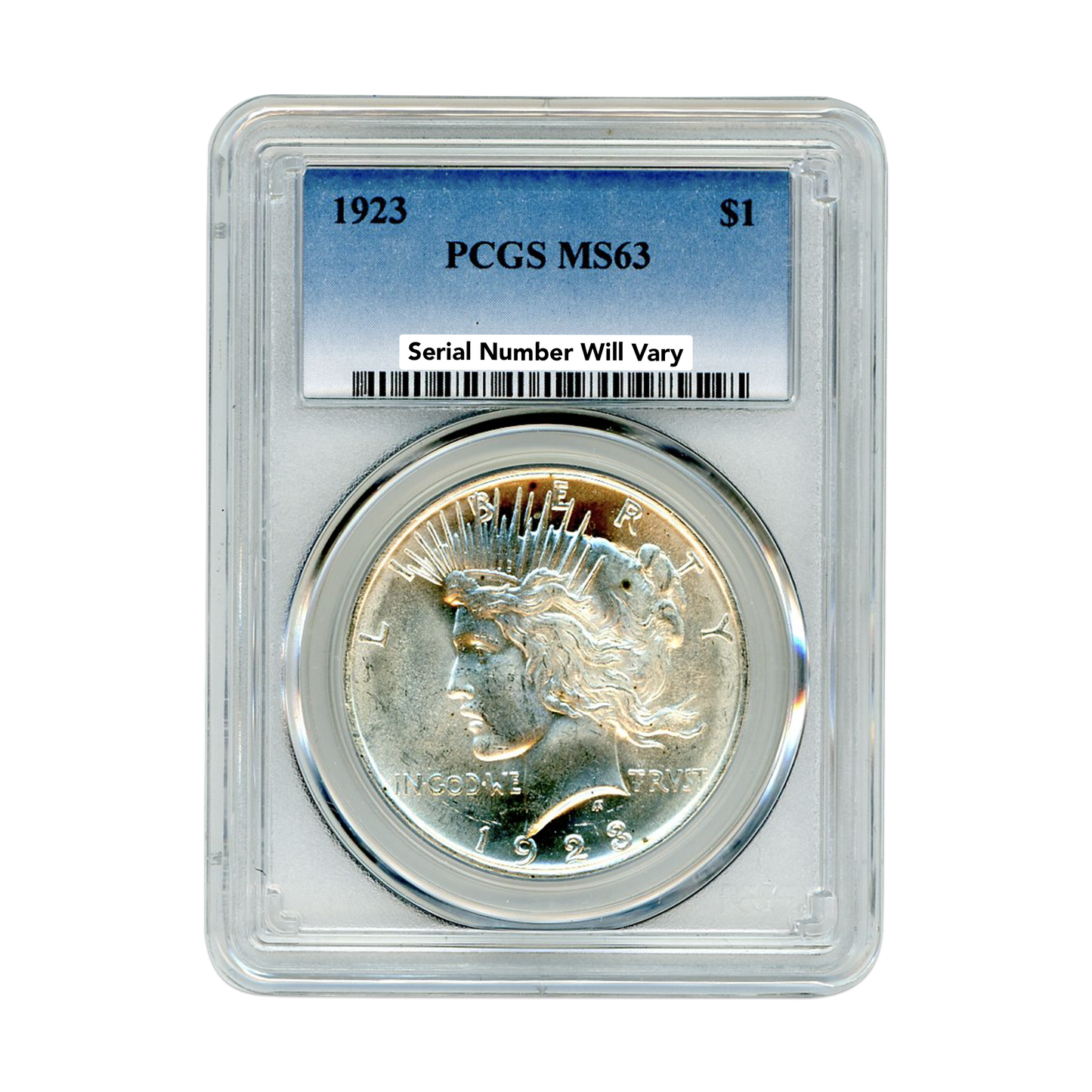 1923 Peace Silver Dollar - PCGS MS63
