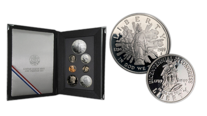 1989 US Prestige Proof Set - 7 Coins - CoinsTV
