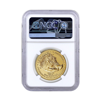 2023 $50 Gold Eagle in God We Trust Label - NGC MS70 Early Releases
