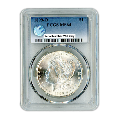 1899-O Morgan Silver Dollar New Orleans - PCGS MS64 Sight White - CoinsTV