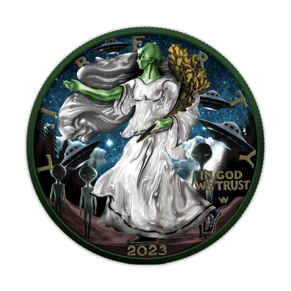 PREORDER: 2023 Alien Invasion Silver Eagle - Icon Mint
