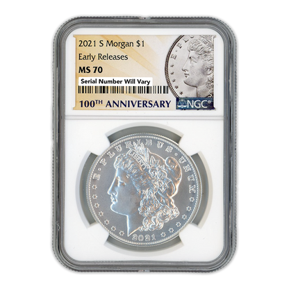 2021 S Morgan Silver Dollar - Early Releases - NGC MS70
