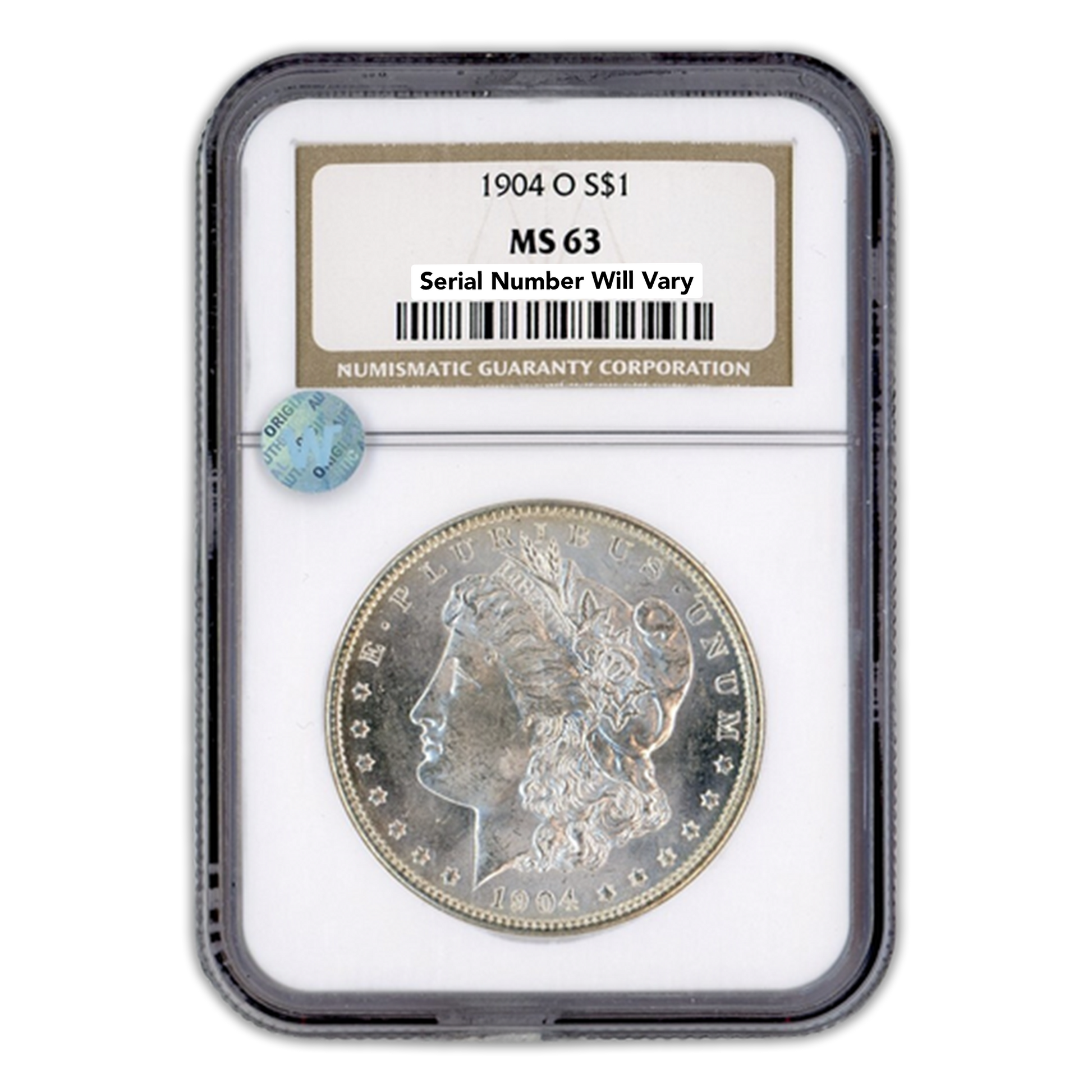 1904 Morgan Silver Dollar New Orleans- NGC MS63 Sight White - CoinsTV