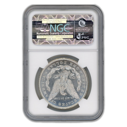 1878 Morgan Silver Dollar 7/8 Tailfeathers - NGC MS63*