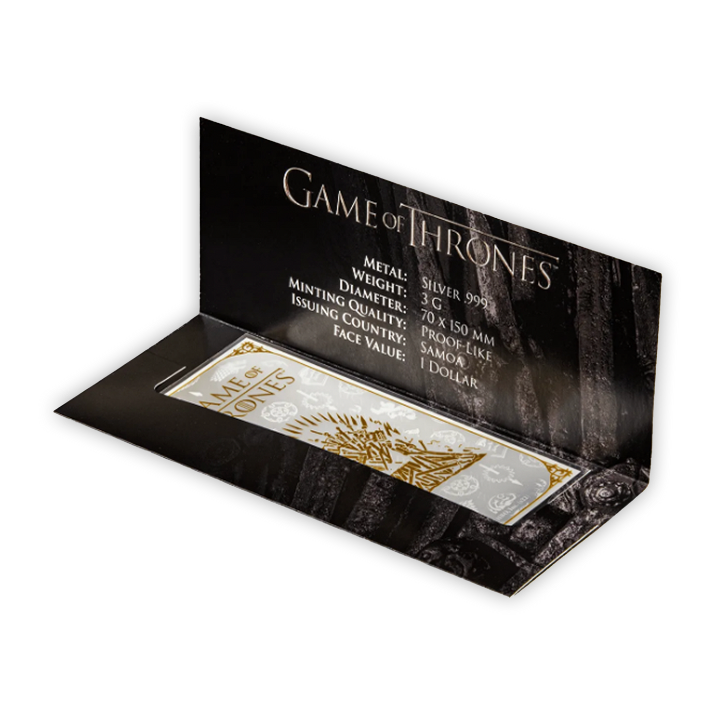 Game of Thrones Silver Note