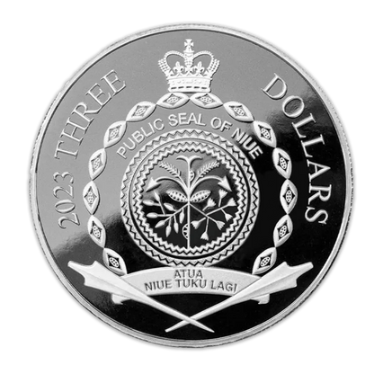 2023 1.5 oz Niue Roulette Silver Coin in Deluxe Packaging
