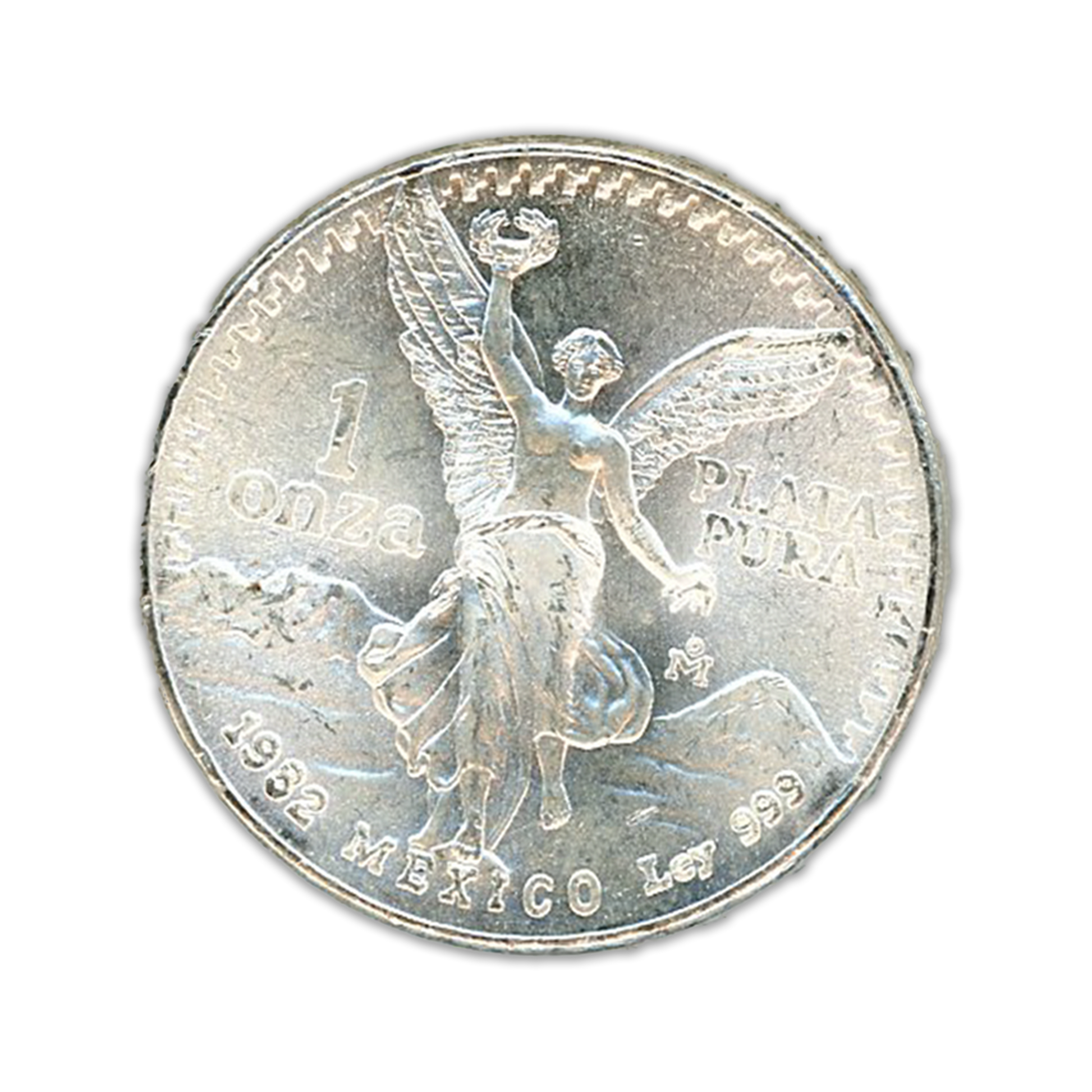 1982 Mexican Libertad - 1oz Silver BU - CoinsTV