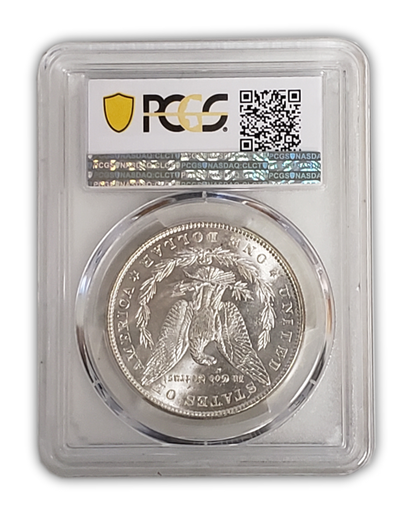 1886 Morgan Silver Dollar Philadelphia - PCGS MS65 Sight White