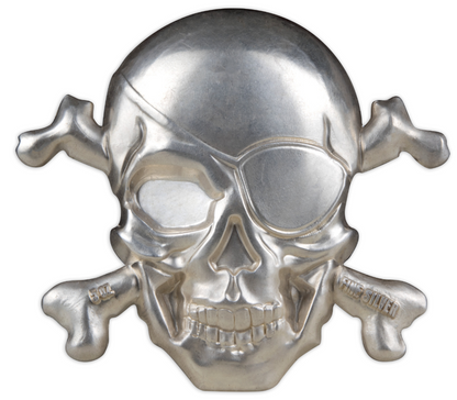 2022 5 oz Treasure Island Silver Skull - CoinsTV
