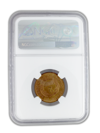 1865 Two Cent Piece - NGC MS65 RB