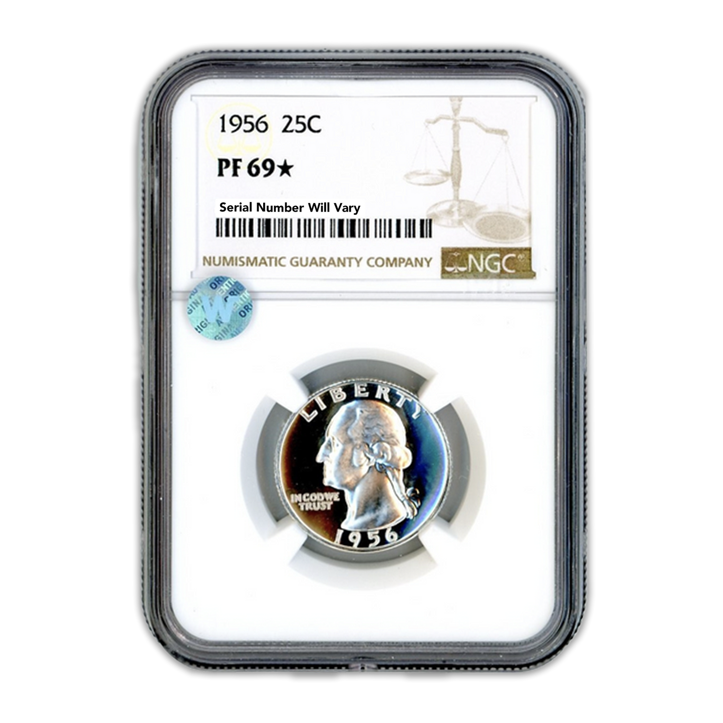 1956 Washington Silver Quarter - NGC PF69* Rare Sight White