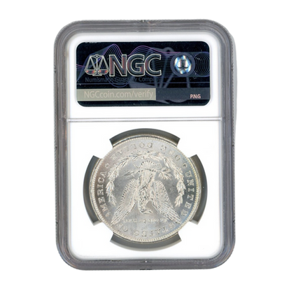 1878 Morgan Silver Dollar Philadelphia 8 Tailfeathers - NGC MS63+*