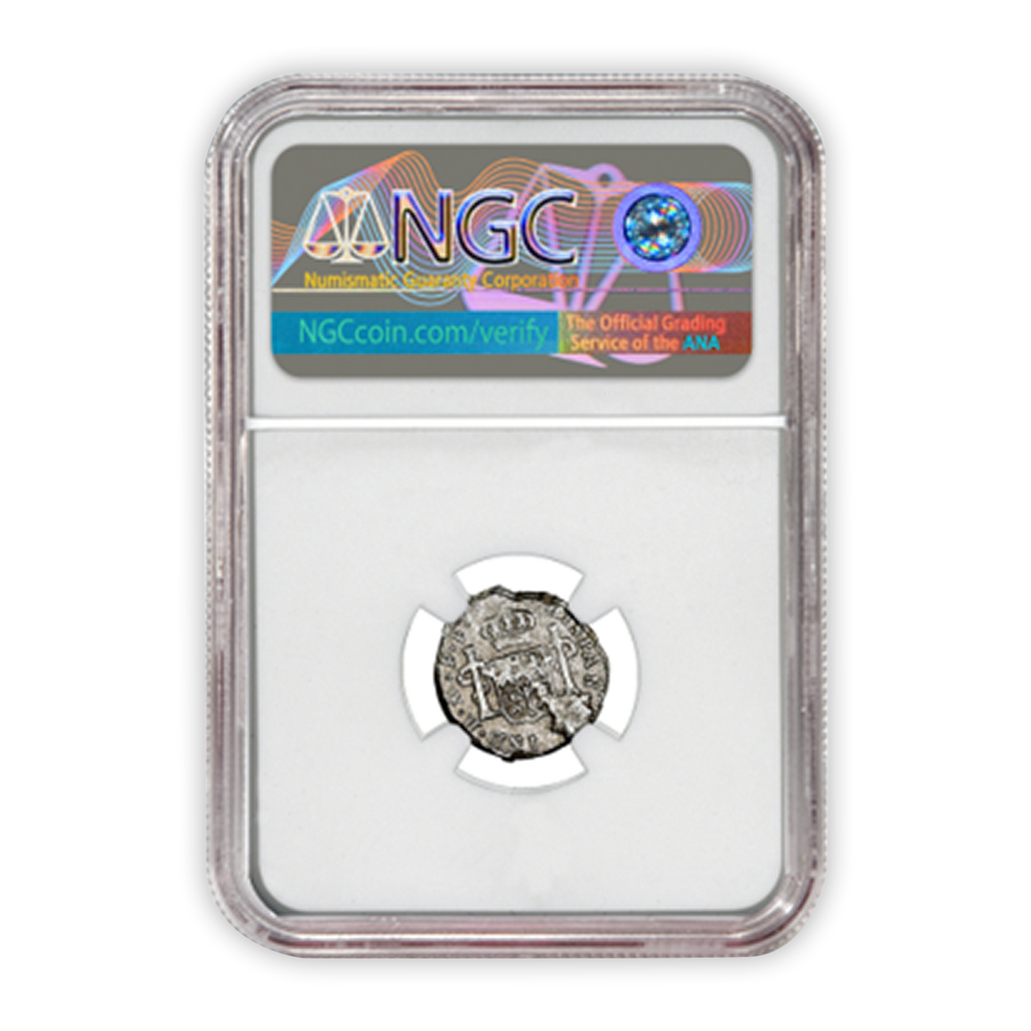 (1772-1783) Mexico 1/2R Silver El Cazador Shipwreck Coin Genuine