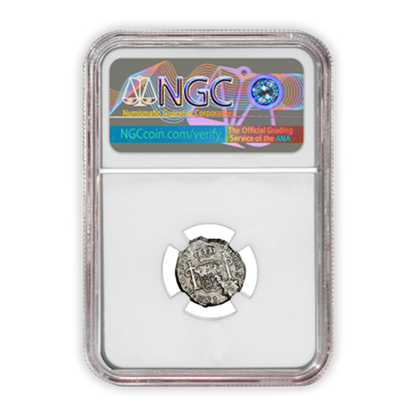 (1772-1783) Mexico 1/2R Silver El Cazador Shipwreck Coin Genuine