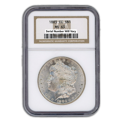 1883-CC Morgan Silver Dollar Carson City - NGC MS63