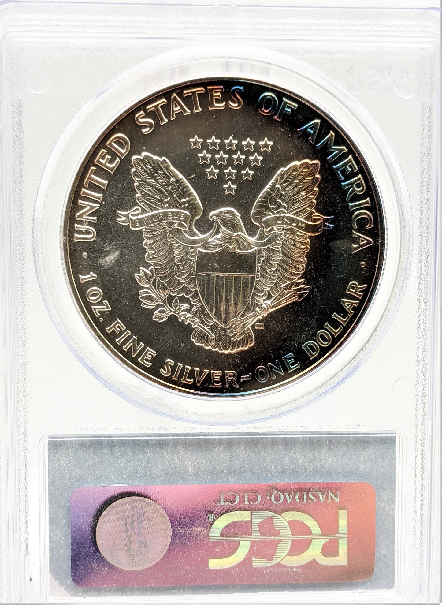 1992 Silver Eagle - Galaxy Toning - PCGS MS67