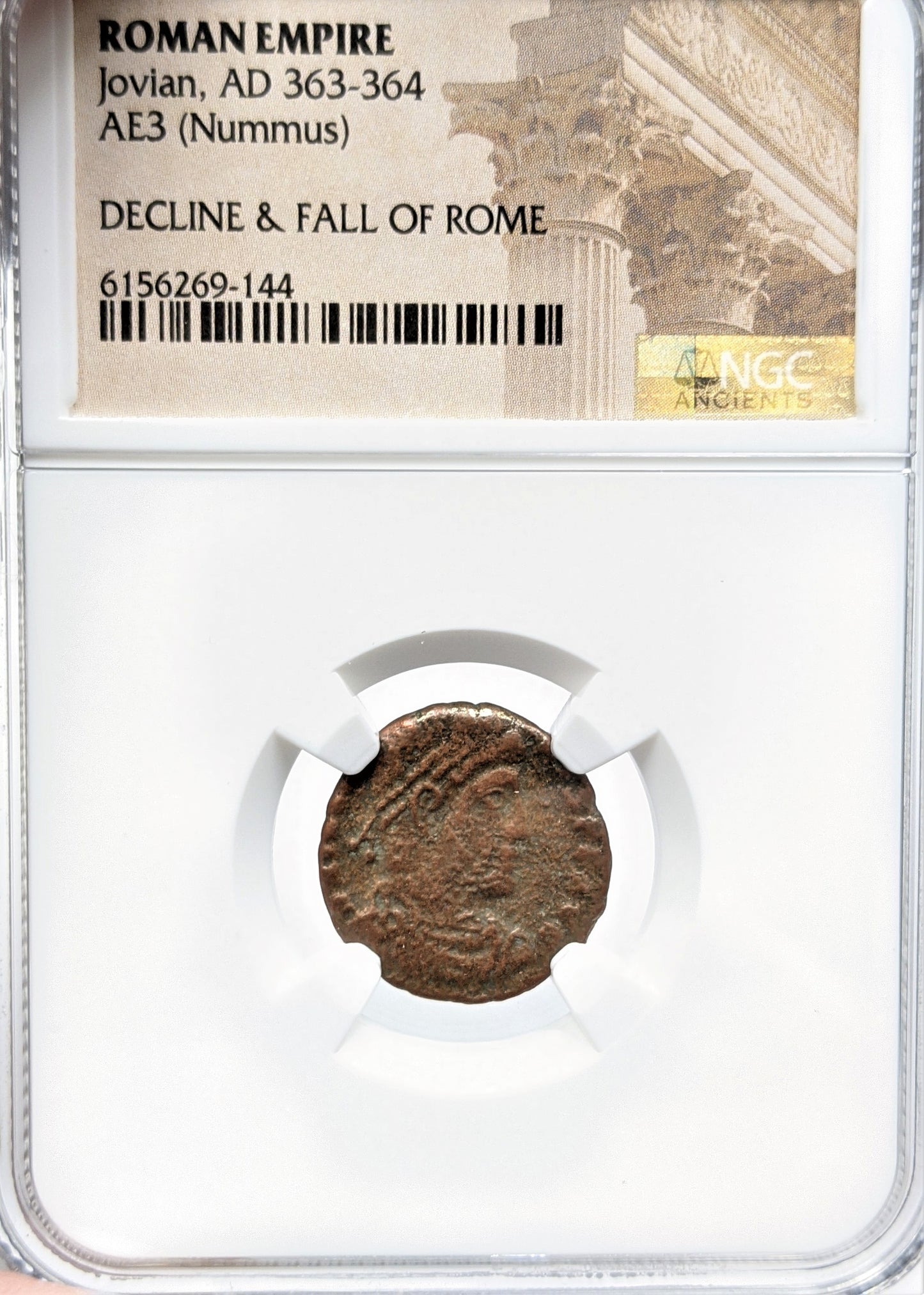 Ancient Roman Bronze Coin - Gratian- Decline and Fall - NGC Certified