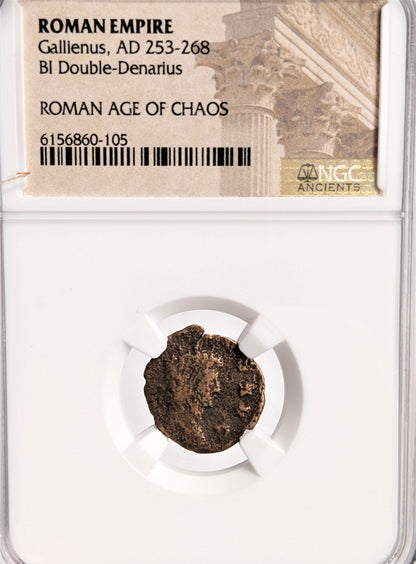 Ancient Roman Bronze Coin - Gallienus - Age of Chaos - NGC Certified