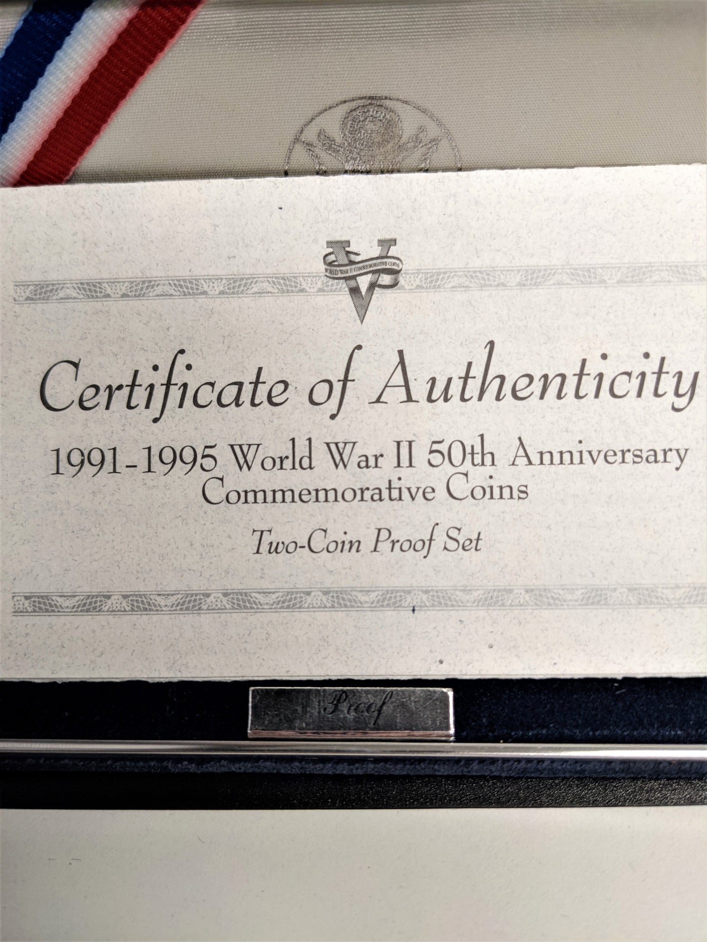 1993 World War II (WW2) 2 pc Proof Set - Original Government Packaging (OGP)