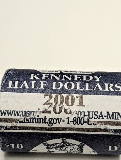 2001 D Kennedy Half Dollar Roll of 20 - Uncirculated
