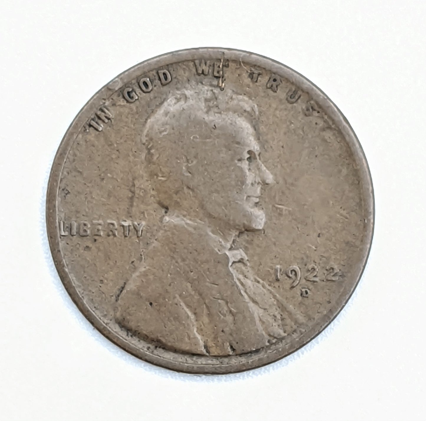 1922 D Lincoln Cent Denver - Circulated