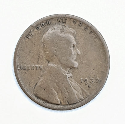 1922 D Lincoln Cent Denver - Circulated