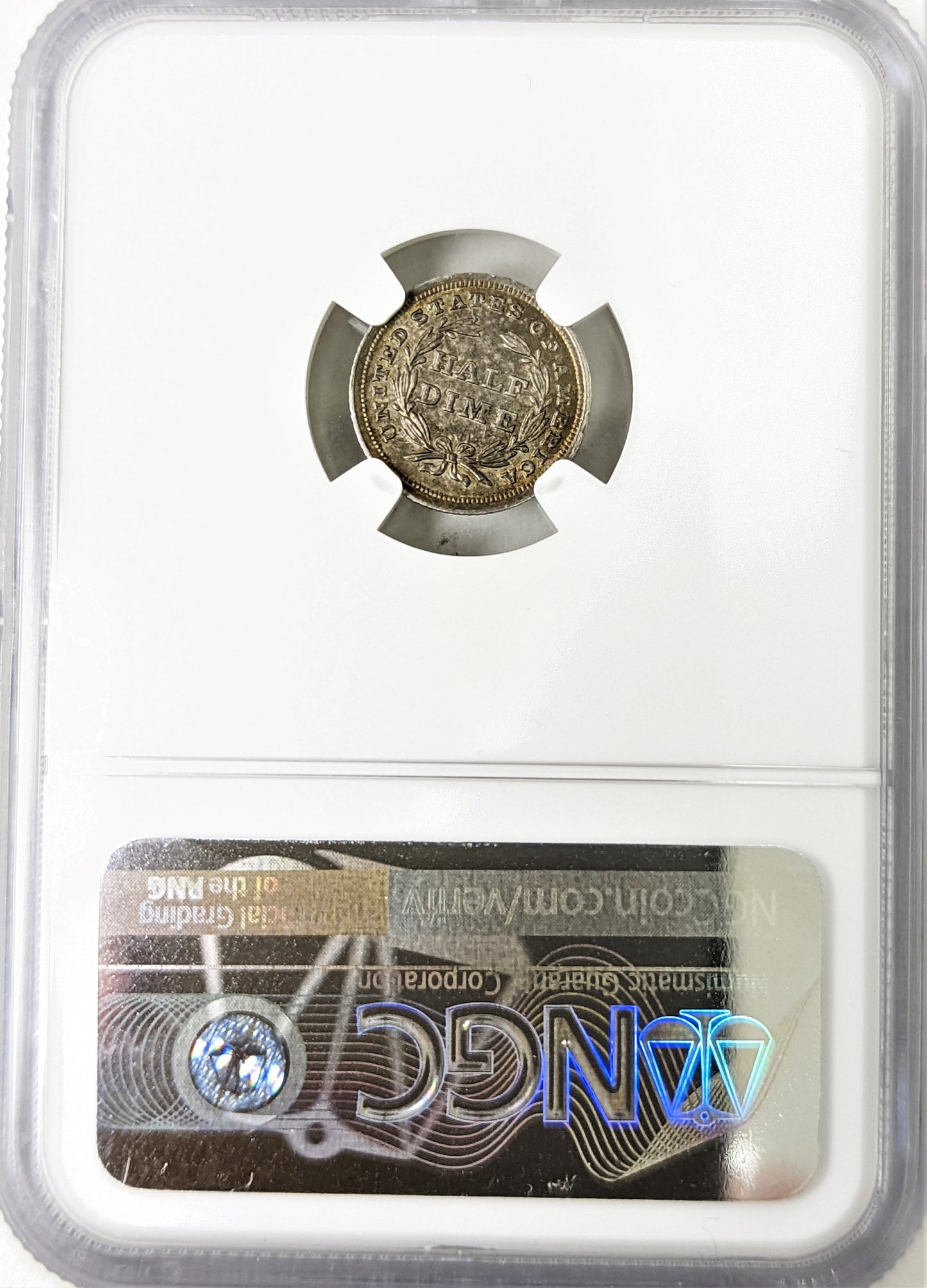 1838 Seated Liberty Half Dime - Large Stars - NGC MS62