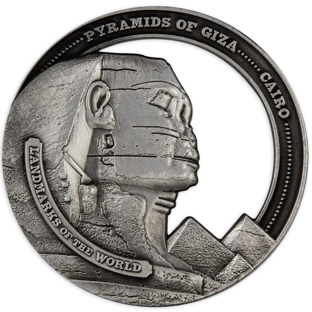 2022 Landmarks of the World Coin - Pyramids of Giza - Cook Islands