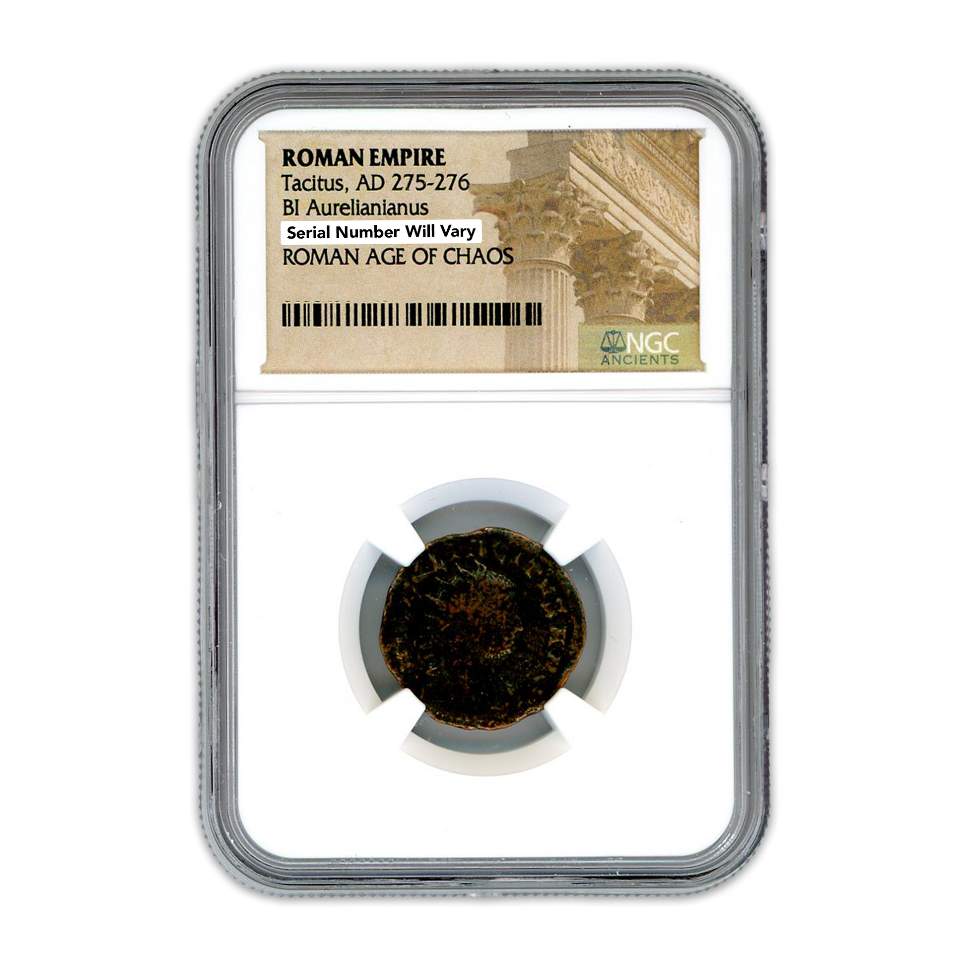 Ancient Roman Bronze Coin - Tacitus- Age of Chaos - NGC Certified - CoinsTV
