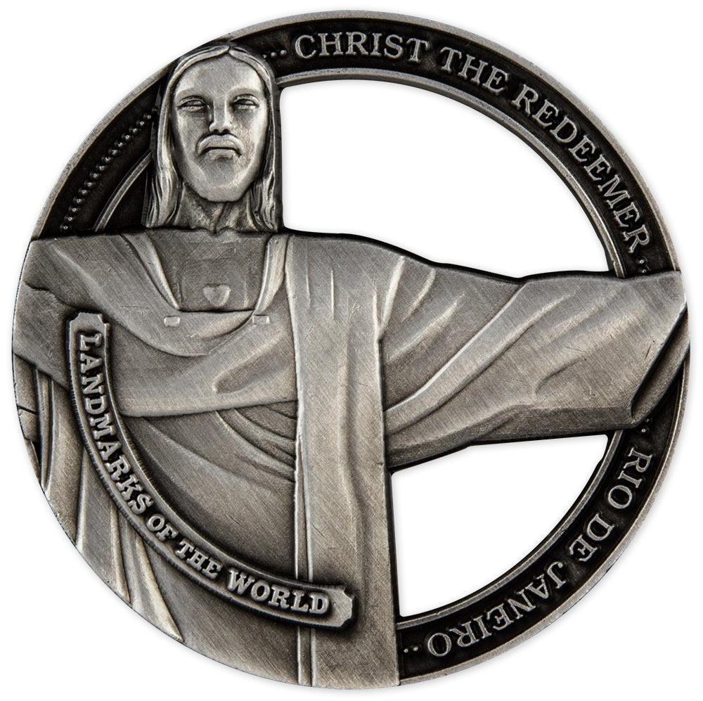 2022 Landmarks of the World Coin - Christ the Redeemer - Cook Islands