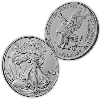 2021 Silver Eagle - Type 2 - Business Strike - Uncirculated