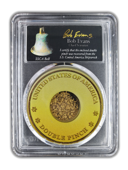 SS Central America Double Pinch of Gold - PCGS Certified