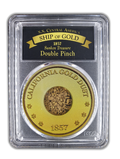 SS Central America Double Pinch of Gold - PCGS Certified