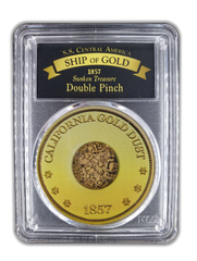 SS Central America Double Pinch of Gold - PCGS Certified | CoinsTV