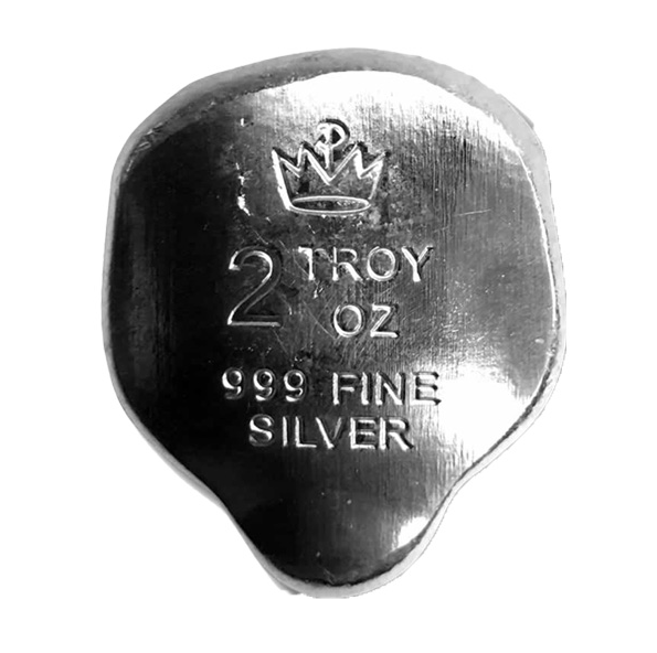 Alien Head Silver - 2oz - Monarch 3D Art Bar