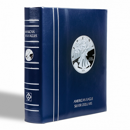 1986 - 2021 Silver Eagle Type 1 35 Coin Uncirculated Set - Premium Collectors Vista Album