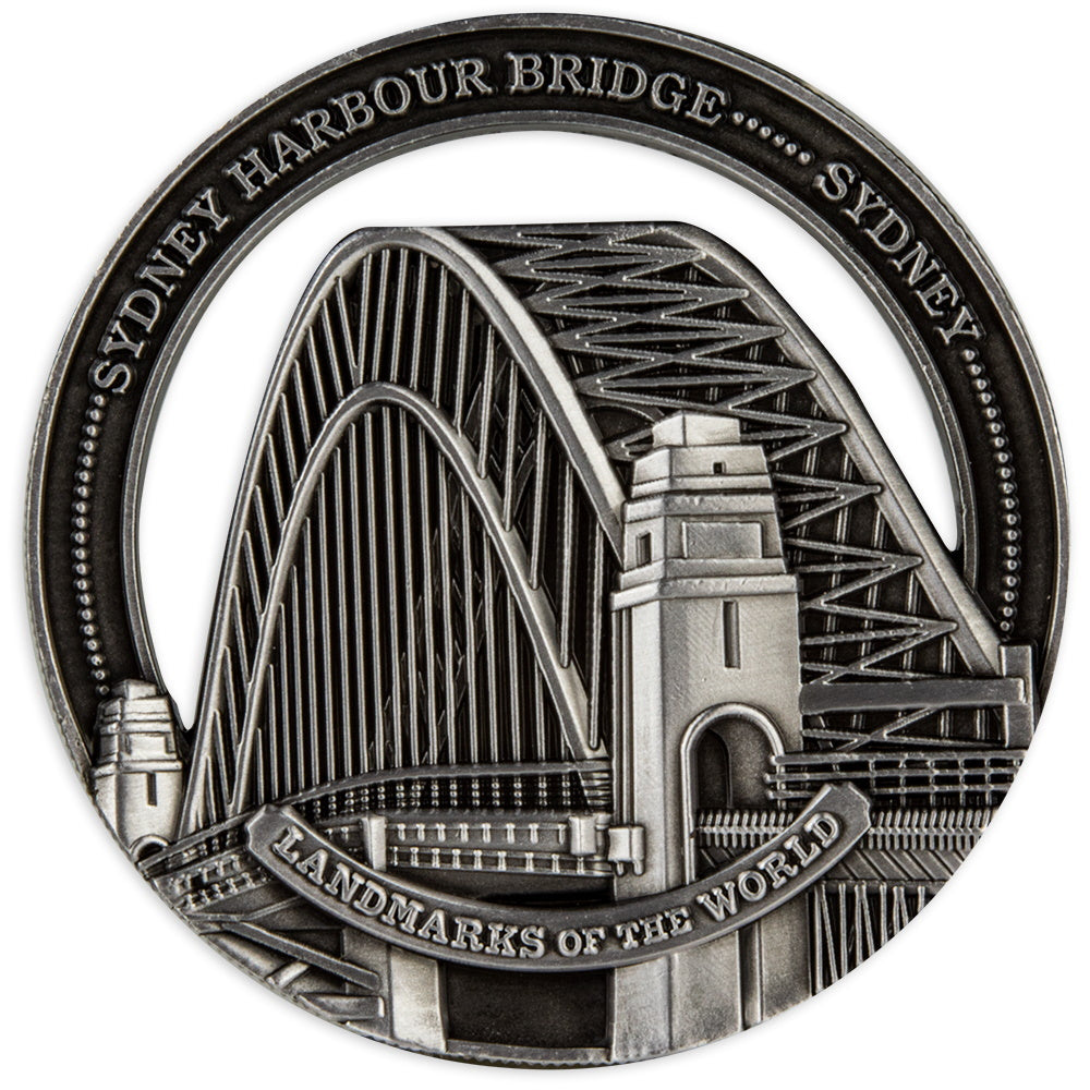2022 Landmarks of the World Coin - Sydney Harbour Bridge - Cook Islands