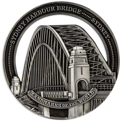 2022 Landmarks of the World Coin - Sydney Harbour Bridge - Cook Islands
