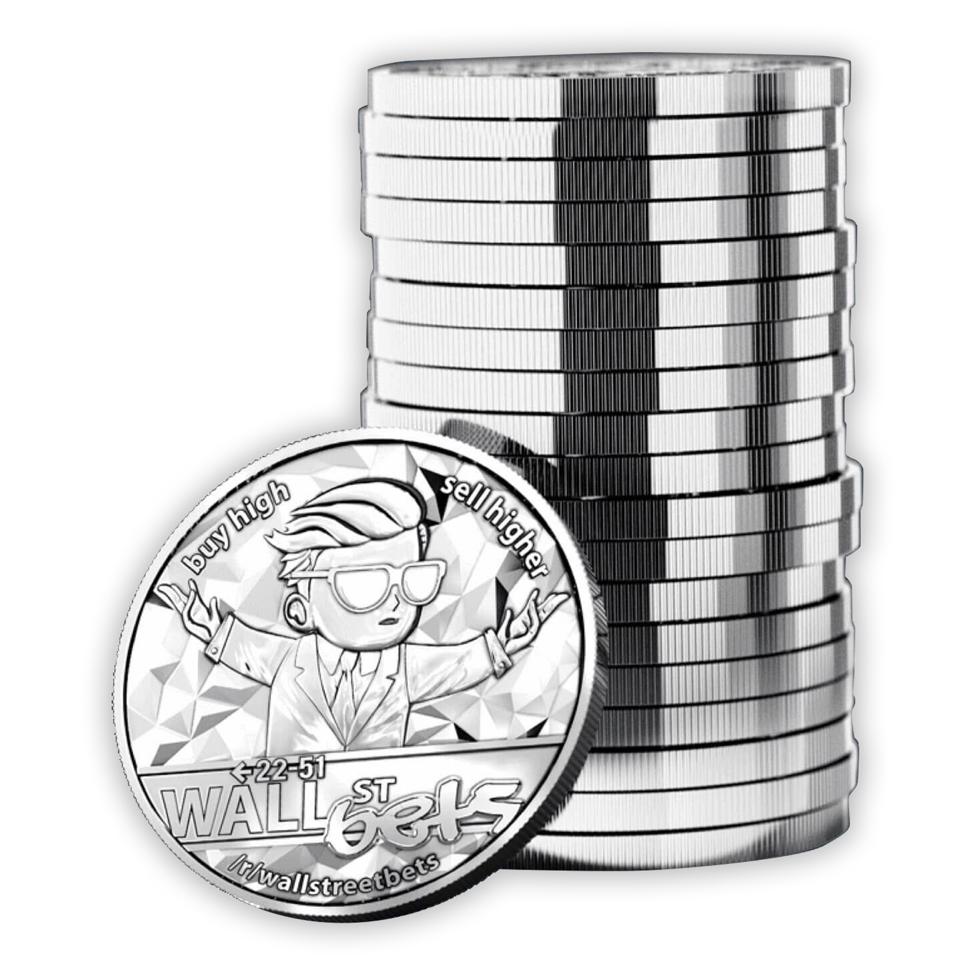 Presale:  WallStreetBets 1 oz Silver Round - CoinsTV