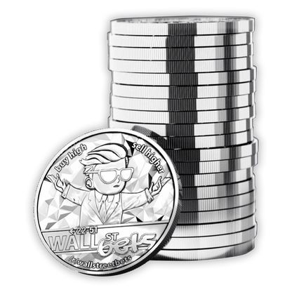 Presale:  WallStreetBets 1 oz Silver Round - CoinsTV